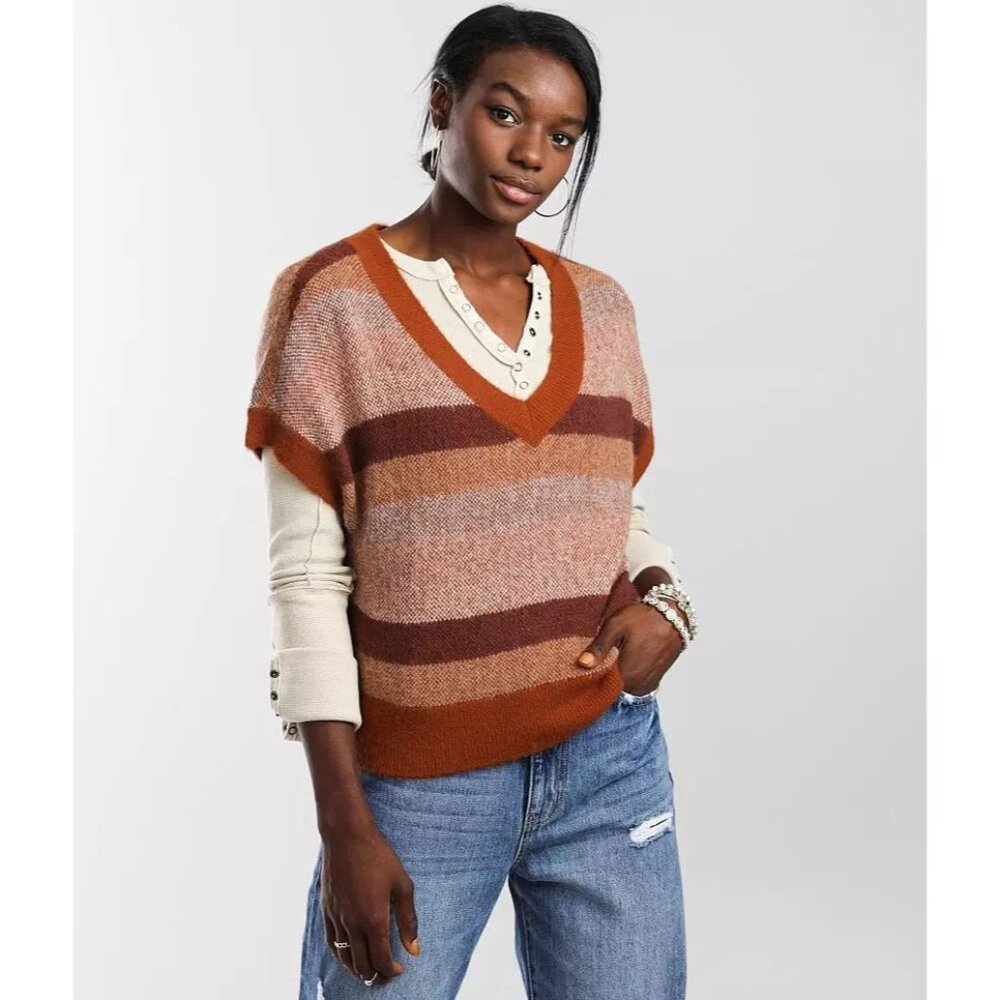 Free People Through The Motions Sorority Vest NEW WITH TAG